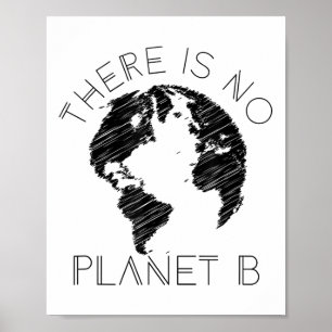 Es gibt keinen Planeten B der Welt gegen die globa Poster