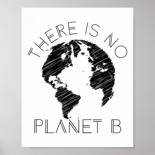 Es gibt keinen Planeten B der Welt gegen die globa Poster (Vorne)