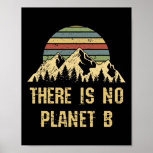 Es gibt keinen Planeten-B-Erden-Tag-Glol-Erwärmung Poster