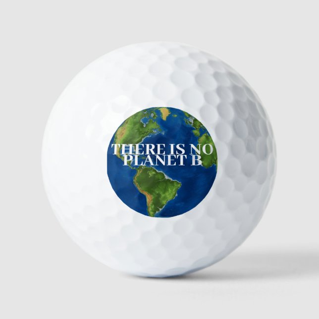Es gibt keinen Planeten B Golfball (Vorderseite)