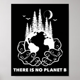Es gibt keinen Planeten B Rette die Umwelt Natur E Poster