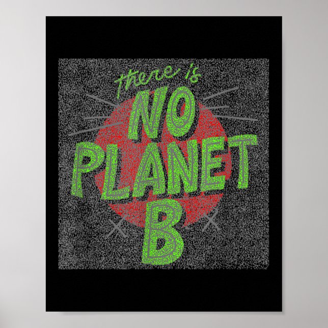 Es gibt keinen Planeten B, Umweltschutz, Poster (Vorne)