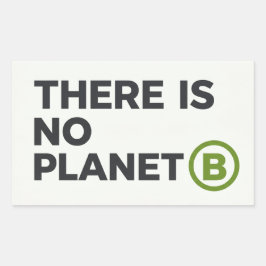 Es gibt keinen Planeten B Umweltschützer Rechteckiger Aufkleber