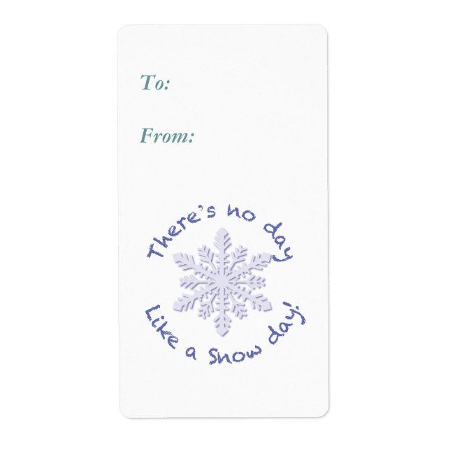 Es gibt keinen Tag wie einen Schneetag! (Vorne)