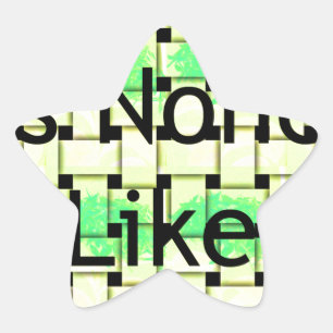 Es gibt keinen wie Dich Kunstprint Stern-Aufkleber
