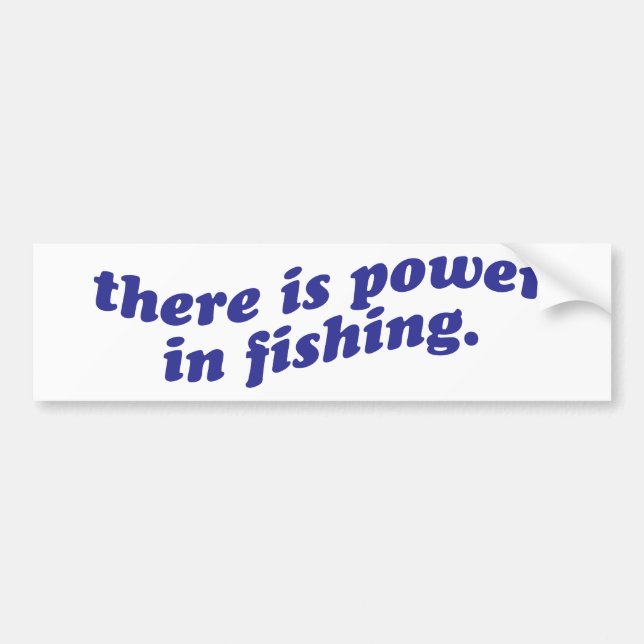 Es gibt Kraft im Fischen Autoaufkleber (Vorne)