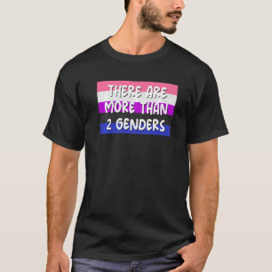 Es gibt mehr als 2 Geschlechter Genderfluid Flag O T-Shirt