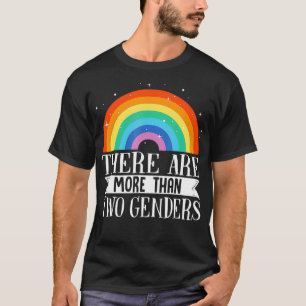 Es gibt mehr als 2 Geschlechter LGBTQ1 T-Shirt