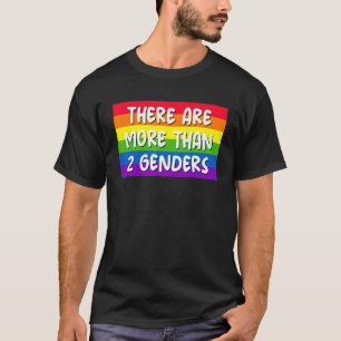 Es gibt mehr als 2 Geschlechter Rainbow LGBTQ Omni T-Shirt