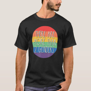 Es gibt mehr als 2 Geschlechter Rainbow LGBTQ Omni T-Shirt