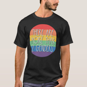 Es gibt mehr als 2 Geschlechter Rainbow-LGBTQ T-Shirt