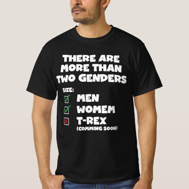 Es gibt mehr als zwei Geschlechter LGBT Männer Fra T-Shirt (Vorderseite)