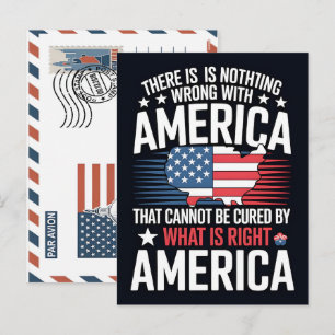 Es gibt nichts falsch an Amerika Feiertagspostkarte