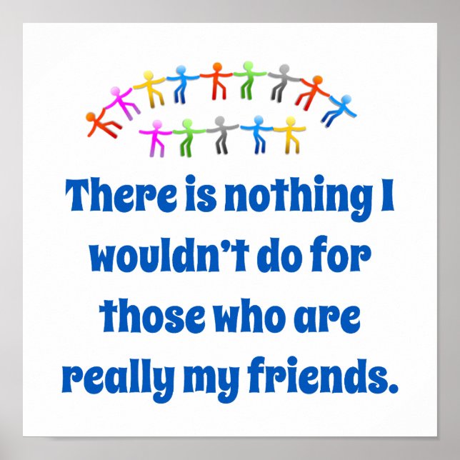 Es gibt nichts, was ich nicht tun würde - Freundsc Poster (Vorne)
