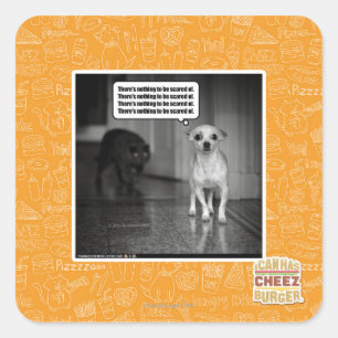 Es gibt nichts, wovor man sich fürchten müsste quadratischer aufkleber