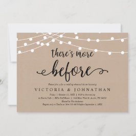 Es gibt noch mehr, rustikales Probe Dinner Einladung