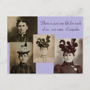 Es gibt nur ein Leben für jeden von uns: Postkarte