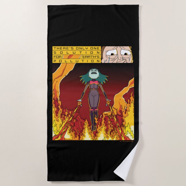 Es gibt nur eine Lösung für die Verschmutzung der  Strandtuch (Vorderseite)