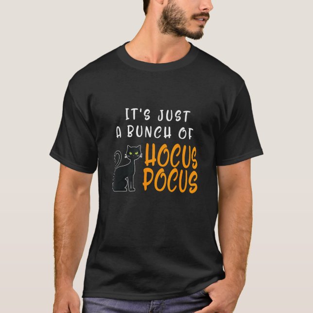 Es gibt nur einen Haufen Hocus Pocus Halloween Cat T-Shirt (Vorderseite)