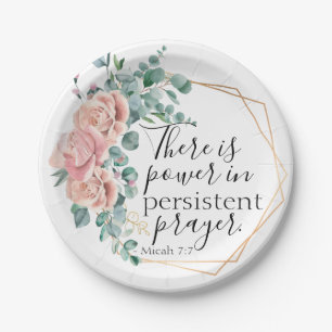 Es gibt Power im Gebet Pappteller