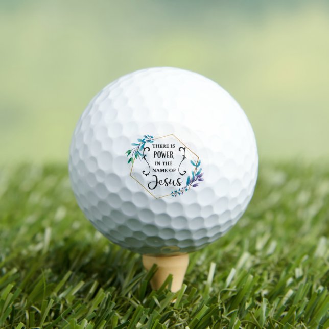 Es gibt Power im Namen Jesu Golfball (Insitu T-Shirt)