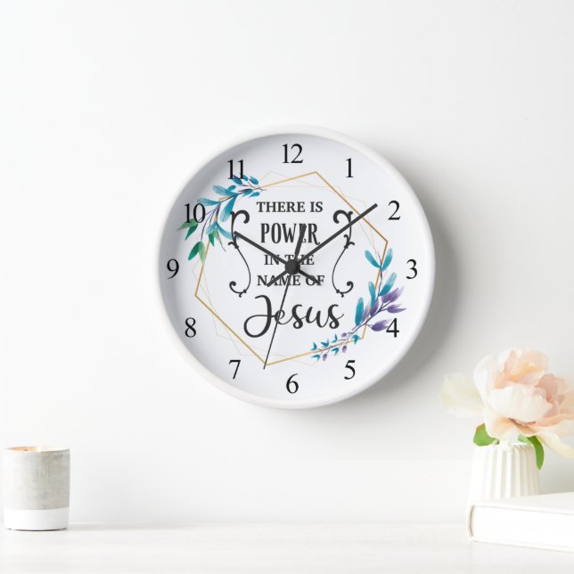 Es gibt Power im Namen Jesu Uhr (Zuhause)