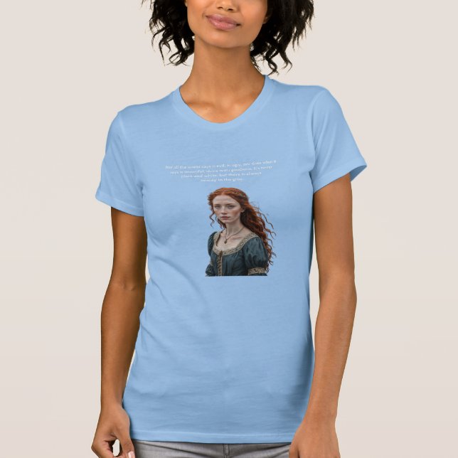 Es gibt Schönheit im Grau T-Shirt (Vorderseite)