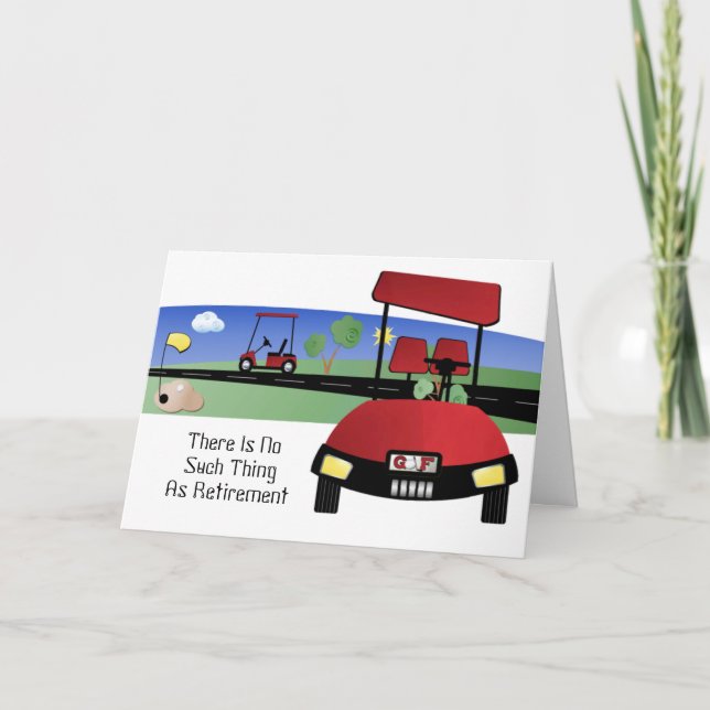 Es gibt so etwas wie das Ruhestand nicht Karte (Vorderseite)