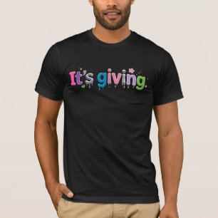 "Es gibt." Spielend Mixed-Texture Slang-Typografie T-Shirt