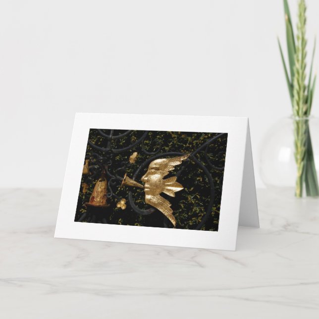 Es gibt Trompeten Karte (Vorderseite)