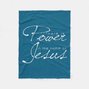 Es gibt Wer im Namen von Jesus Christ Fleecedecke