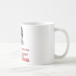 Es gibt Wölfe dort sind Schafe, die ich der Tasse