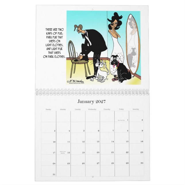 Es gibt zwei Arten Pelz Kalender (Jan 2027)