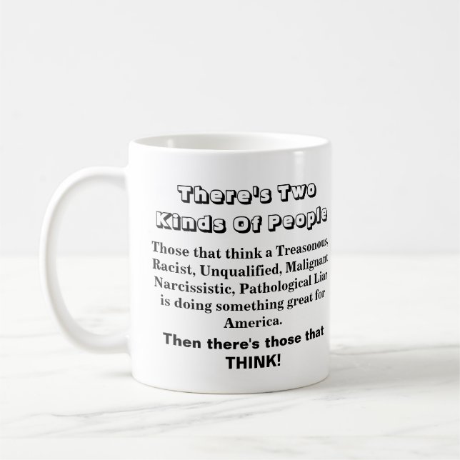 Es gibt zwei Arten von Menschen... Kaffeetasse (Links)