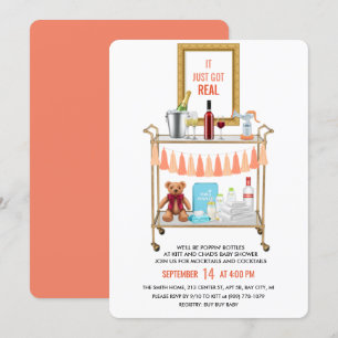 Es Got nur eine echte Baby Dusche Einladung. Einladung