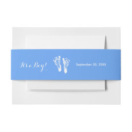 Es handelt sich um einen Boy Niedlich Blue Newborn Einladungsbanderole