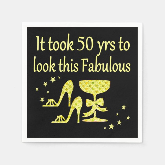 ES HAT 50 JAHRE GEBRACHT, UM DIESEN FABULOUS ZU SE SERVIETTE (Vorderseite)