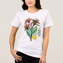 "ES HAT MONATE LANG IN MEINEM KOPF GEREGNET JETZT Tri-Blend SHIRT