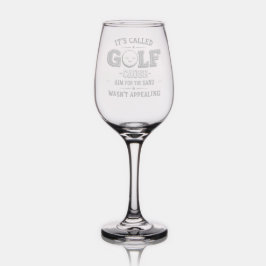 Es heißt "Golf Cool Custom Gift Etched". Weinglas