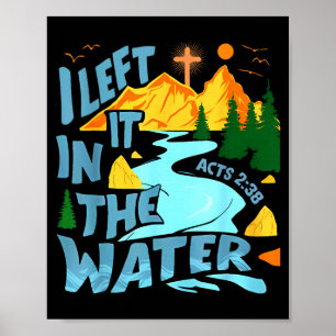Es im Wasser gelassen christliche Taufe Getauft Ch Poster
