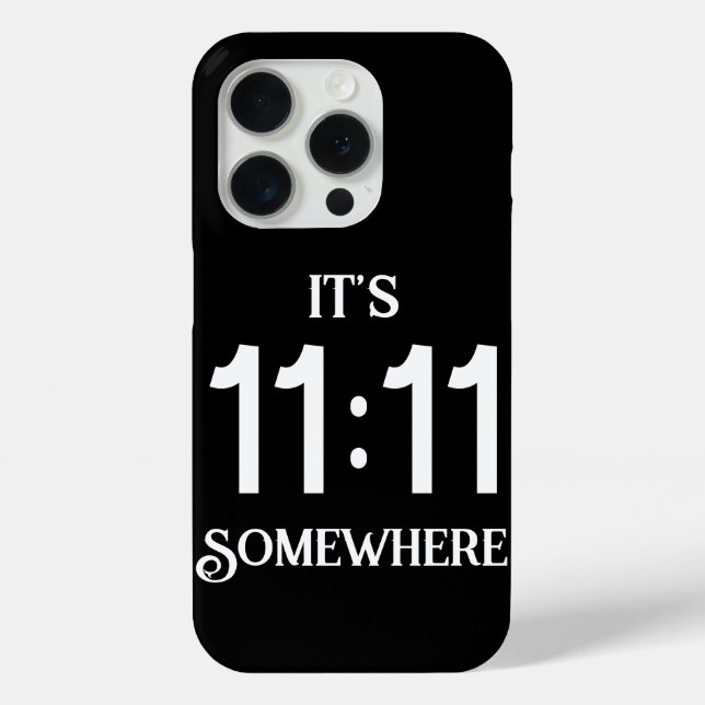 Es ist 11:11 Irgendwo Zahlenmanifestingnummer Case-Mate iPhone Hülle (Rückseite)