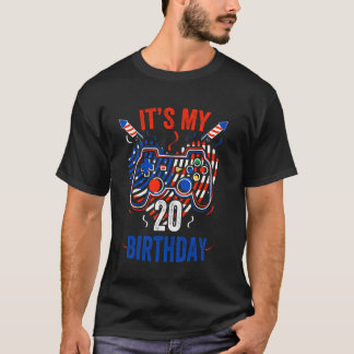 Es ist 4. Juli und mein 20. Geburtstag Lustiger Ga T-Shirt