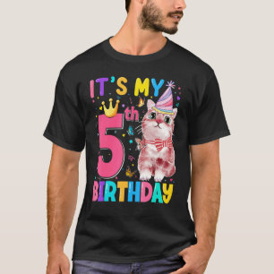 Es ist 5. meine Geburtstagskatze Kinder 5 Jahre al T-Shirt