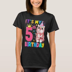 Es ist 5. meine Geburtstagskatze Kinder 5 Jahre al T-Shirt