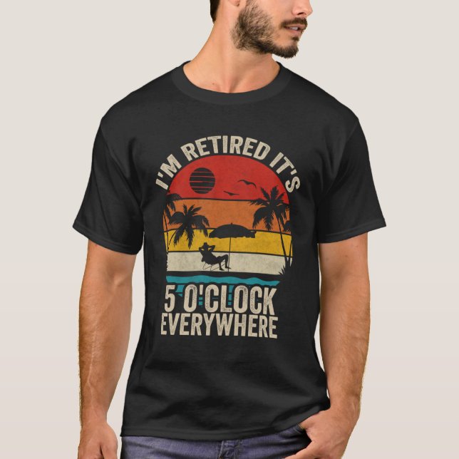 Es ist 5 O Uhr Überall bin ich müde Sommerresidenz T-Shirt (Vorderseite)