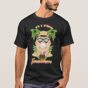 Es ist 5 Uhr irgendwo exotische Shorthai trinken T-Shirt