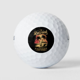 Es ist 5 Uhr Überall bin ich müde Sommer Golfball