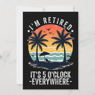 Es ist 5 Uhr Überall, wo ich wieder müde Sommer Re Einladung