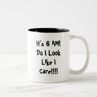 Es ist 6 morgens! Tue ich schaue, wie ich!!! mich Zweifarbige Tasse