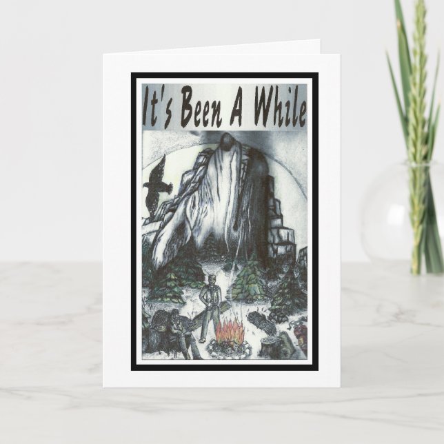 Es ist A während der Radfahrer gewesen, der an Sie Karte (Vorderseite)